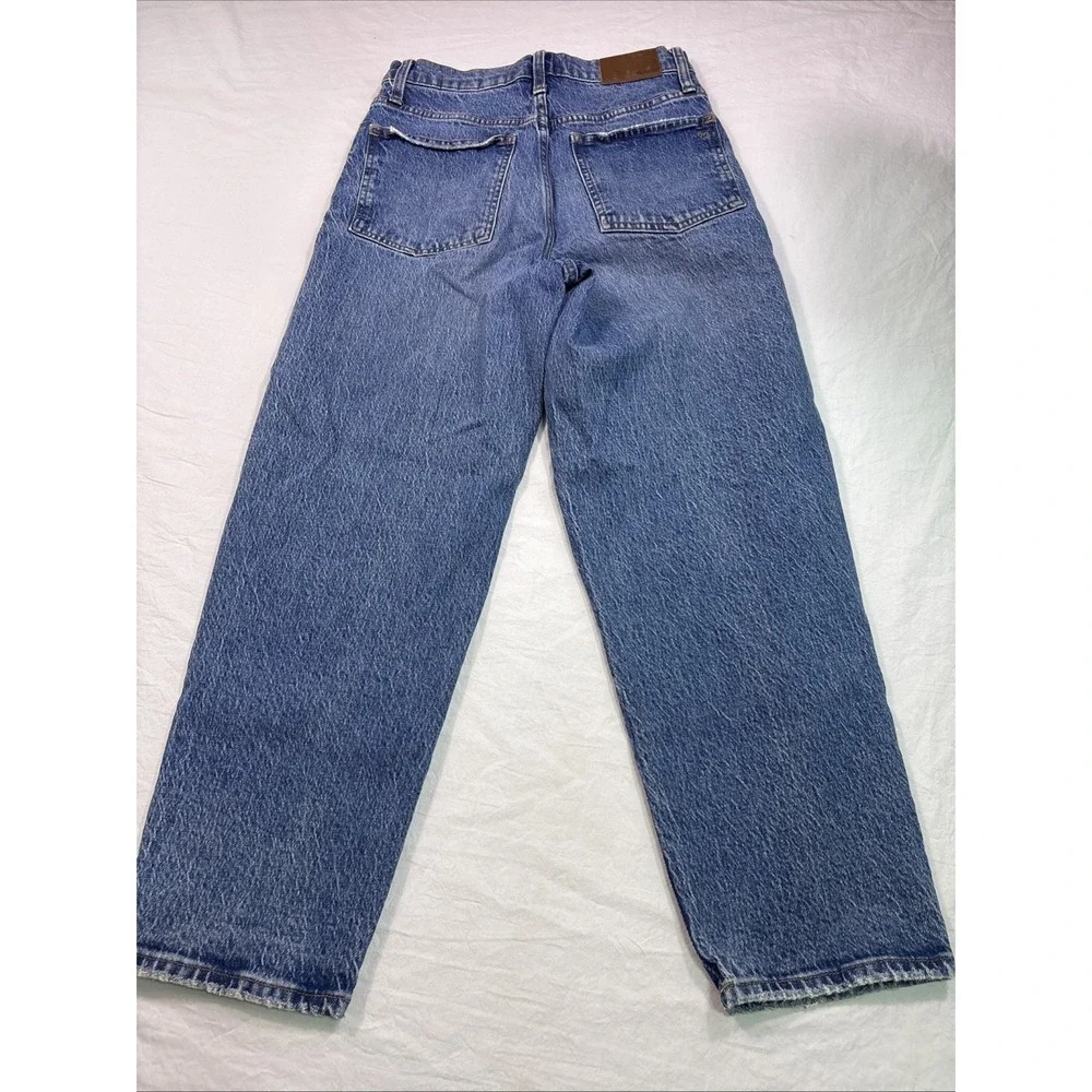 Madewell Balloon Jeans Womens 25 Light Wash High Rise Tapered Denim Mom Y2K